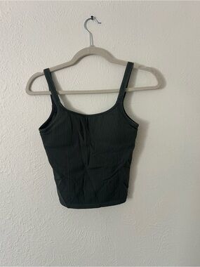 Lululemon Ebb to Street Scoop-Neck Cropped Tank Top - Light Support, B/C